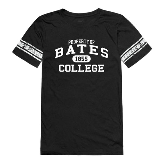 Bates College Bobcats Womens Property Football T-Shirt Tee