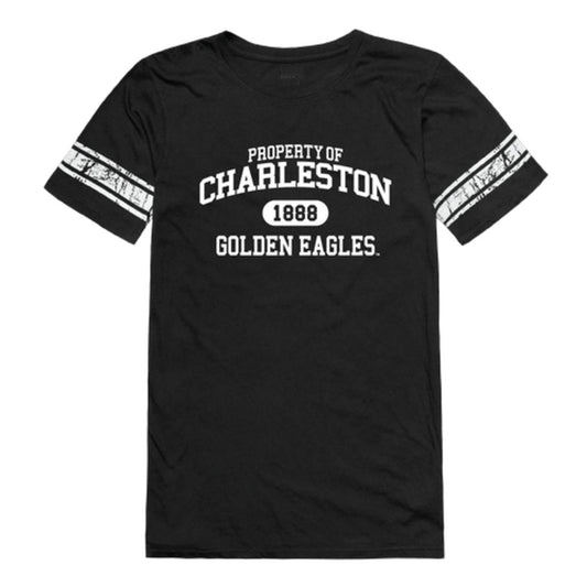 University of Charleston Golden Eagles Womens Property Football T-Shirt Tee