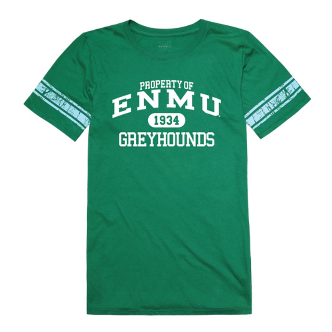Eastern New Mexico University Greyhounds Womens Property Football T-Shirt Tee