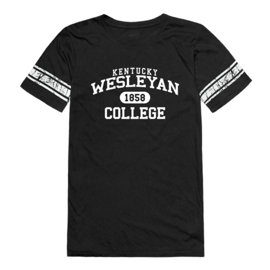 Kentucky Wesleyan College Panthers Womens Property Football T-Shirt Tee