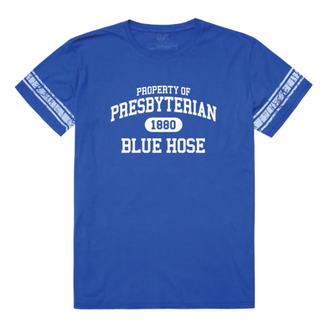 Presbyterian College Blue Hose Property Football T-Shirt Tee