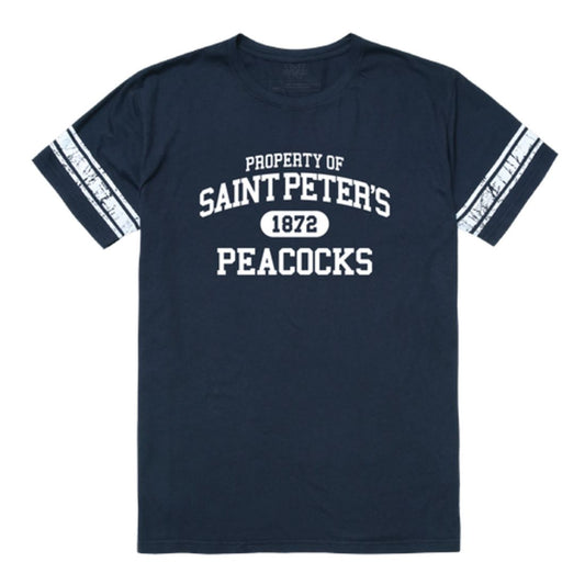 Saint Peter's University Peacocks Property Football T-Shirt Tee