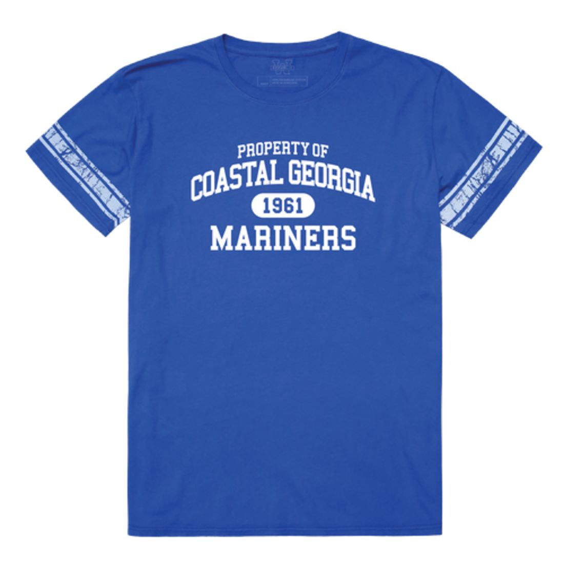 College of Coastal Georgia Mariners Property Football T-Shirt Tee