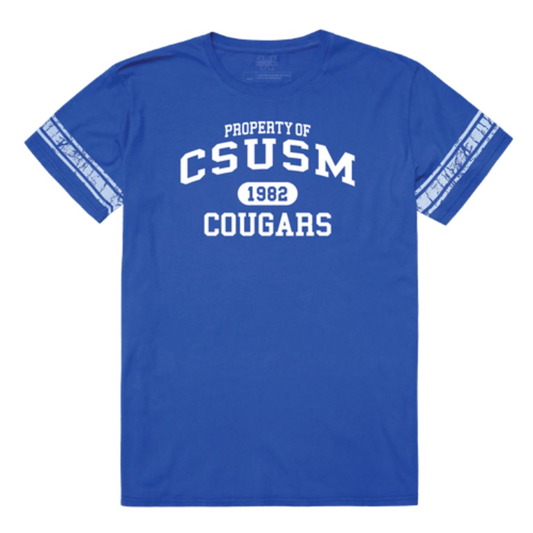 California State University San Marcos Cougars Property Football T-Shirt Tee
