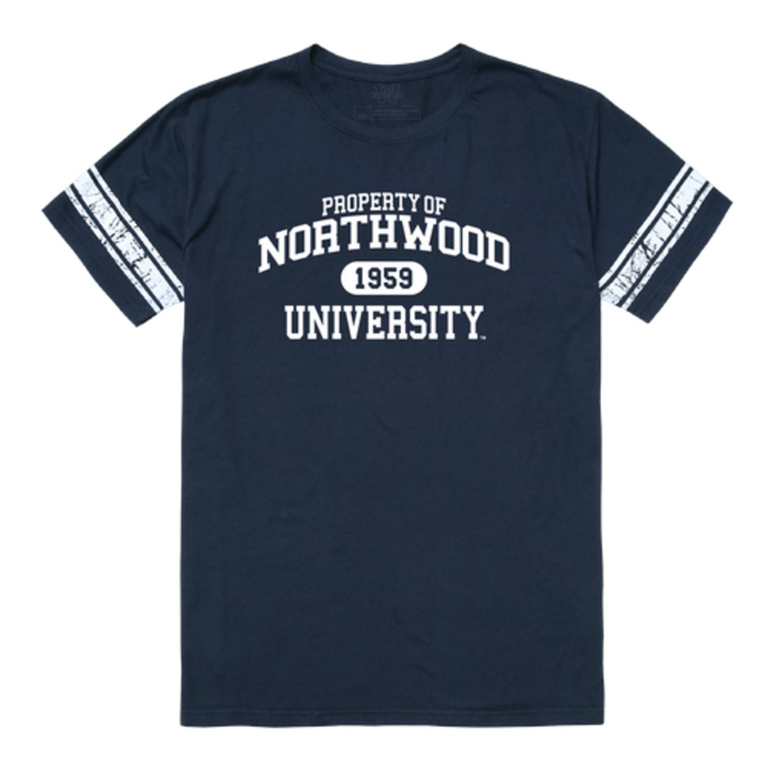 Northwood University Timberwolves Property Football T-Shirt Tee