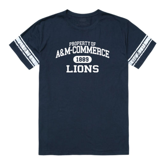 Texas A&M University-Commerce Lions Property Football T-Shirt Tee