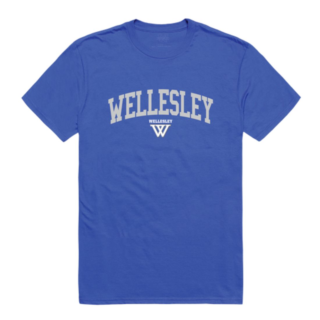 Wellesley College Blue Collegiate T-Shirt Tee