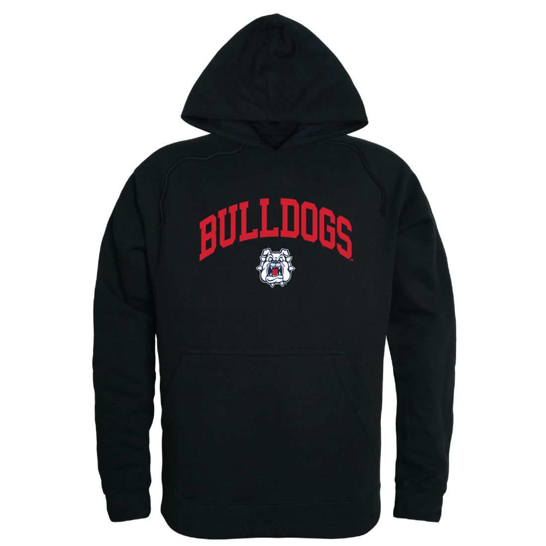 Fresno State University Bulldogs Campus Fleece Hoodie Sweatshirts