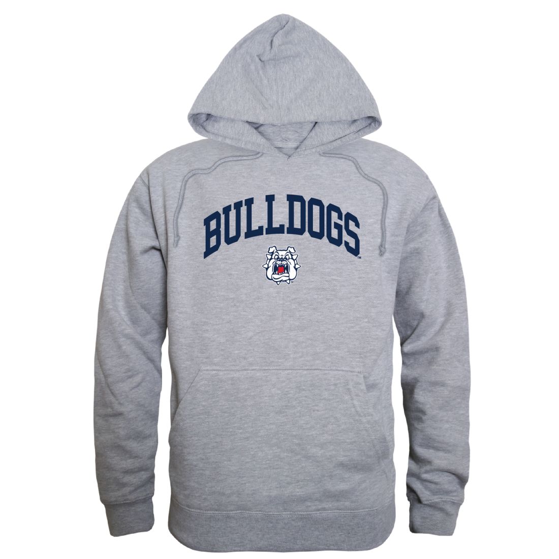 Fresno State University Bulldogs Campus Fleece Hoodie Sweatshirts