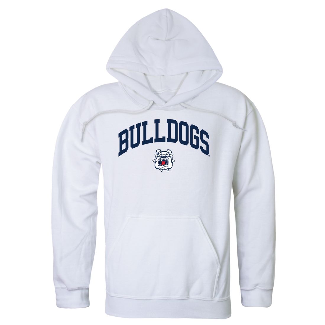 Fresno State University Bulldogs Campus Fleece Hoodie Sweatshirts