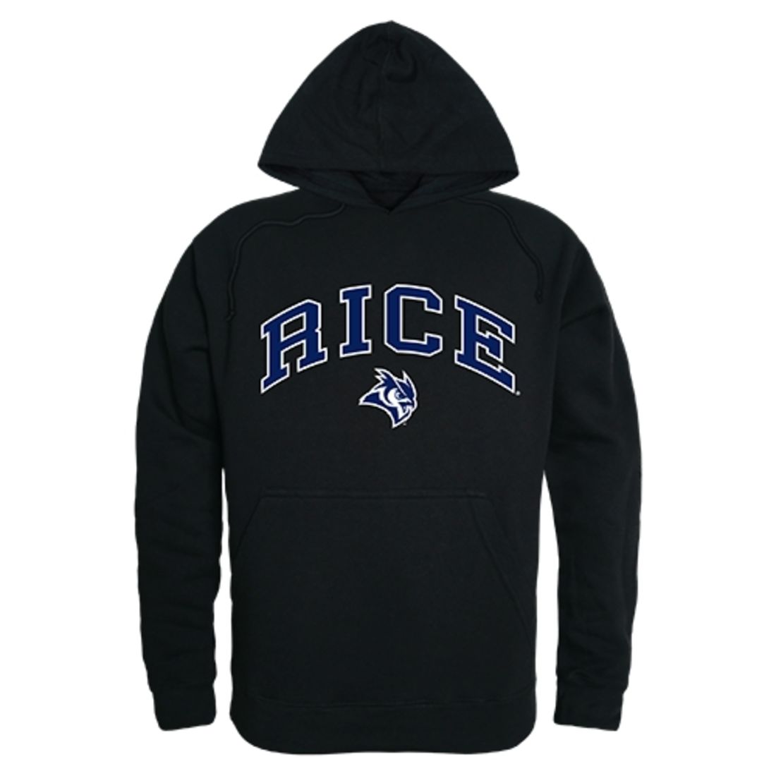 Rice University Owls Campus Hoodie Sweatshirt Black-Campus-Wardrobe