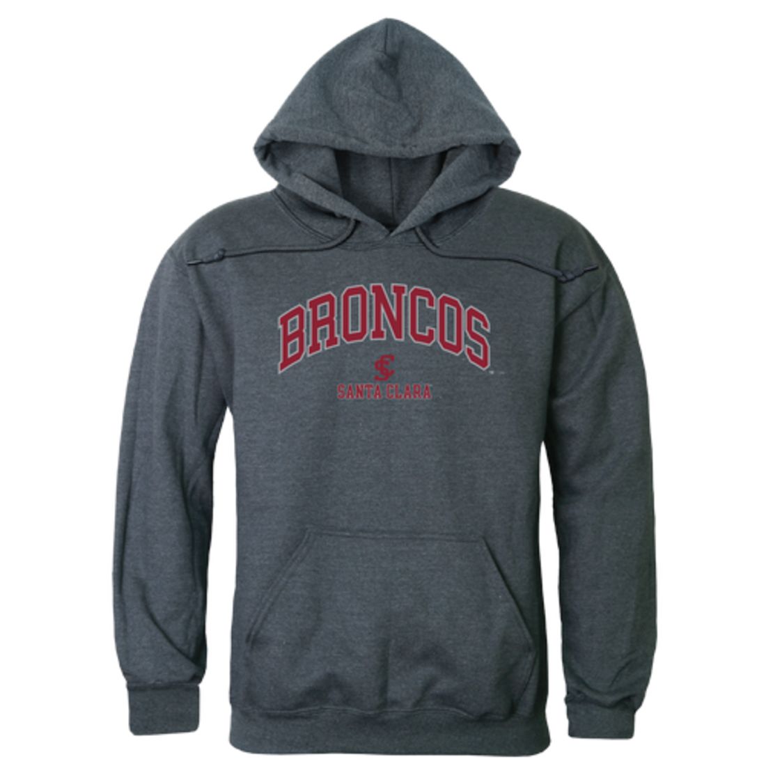Santa Clara University Broncos Campus Fleece Hoodie Sweatshirts