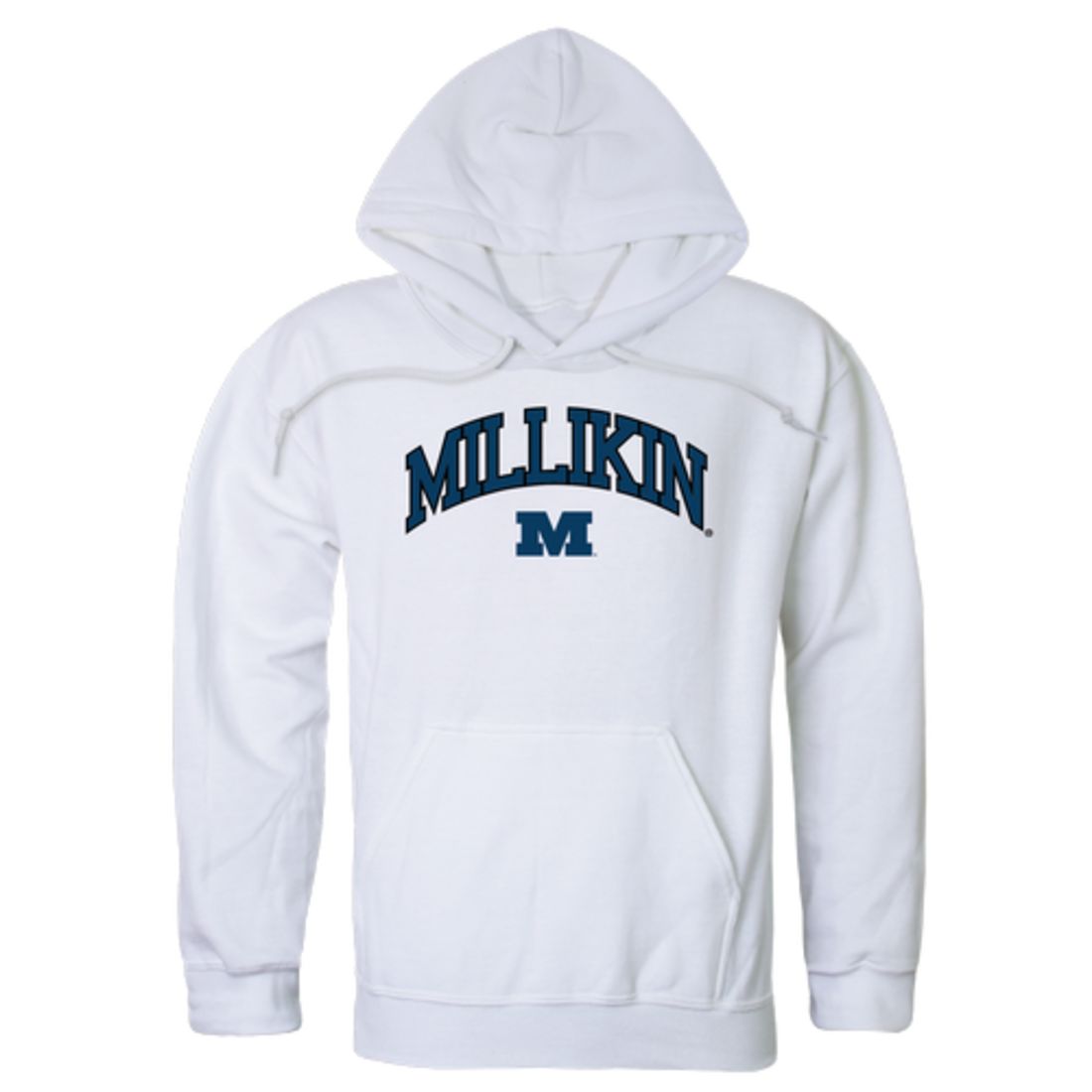 Millikin Big Blue Campus Fleece Hoodie Sweatshirts