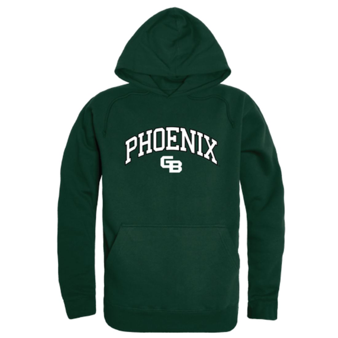 Wiscons Green Bay Phoenix Campus Fleece Hoodie Sweatshirts