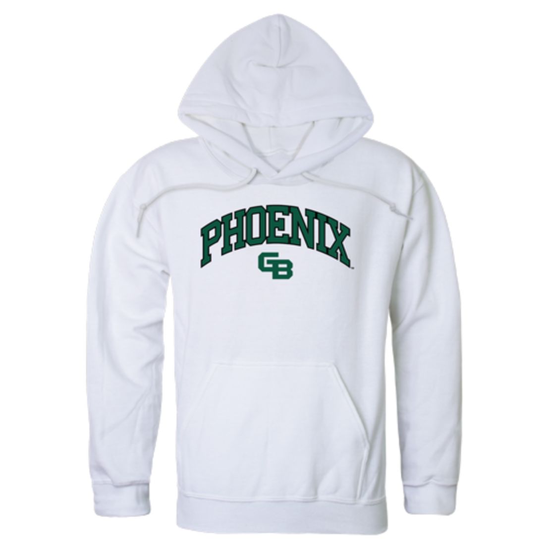 Wiscons Green Bay Phoenix Campus Fleece Hoodie Sweatshirts