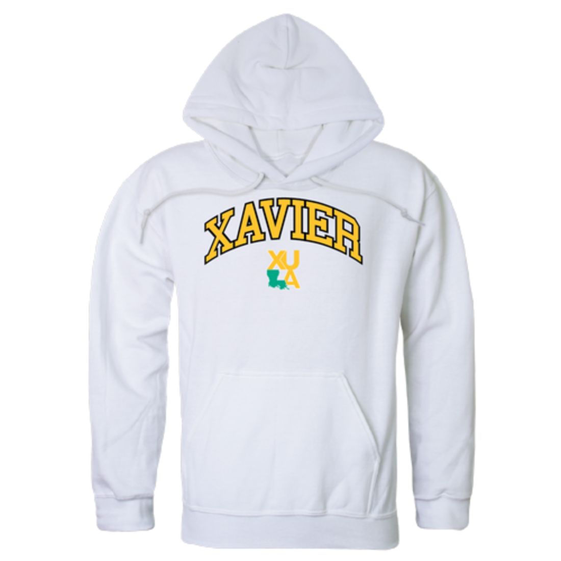 Xavier University of Louisiana 0 Campus Fleece Hoodie Sweatshirts