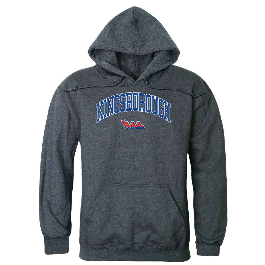 Kingsborough Community College The Wave Campus Fleece Hoodie Sweatshirts