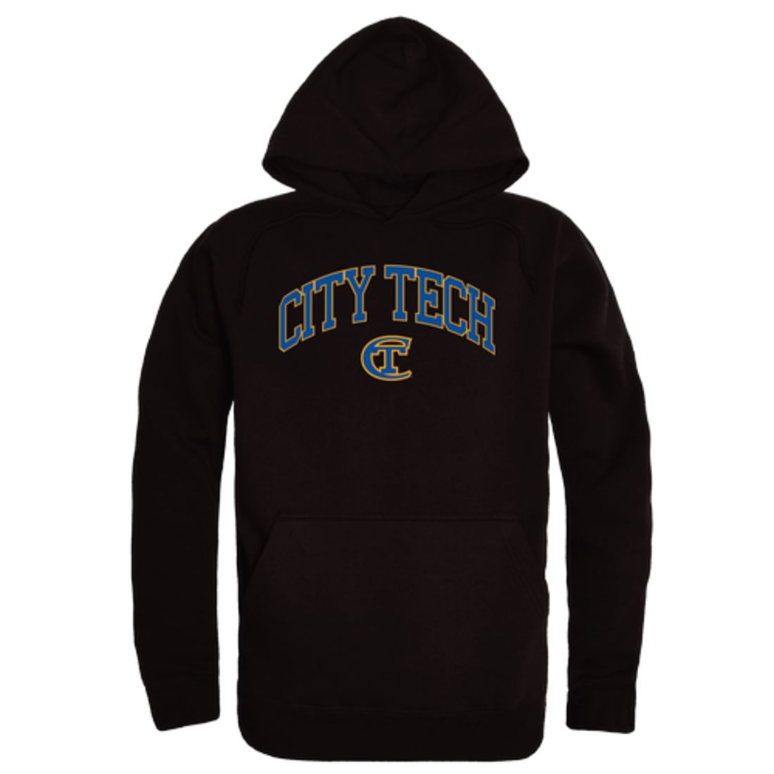 New York City College of Technology Yellow Jackets Campus Fleece Hoodie Sweatshirts