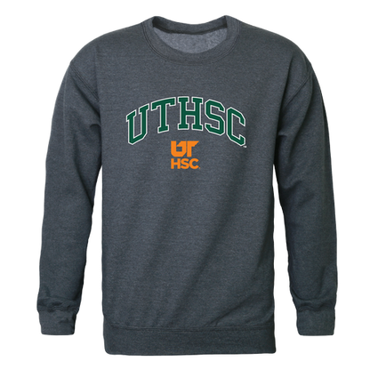 UTHSC University of Tennessee Health Science Center Campus Crewneck Pullover Sweatshirt Sweater Heather Charcoal-Campus-Wardrobe