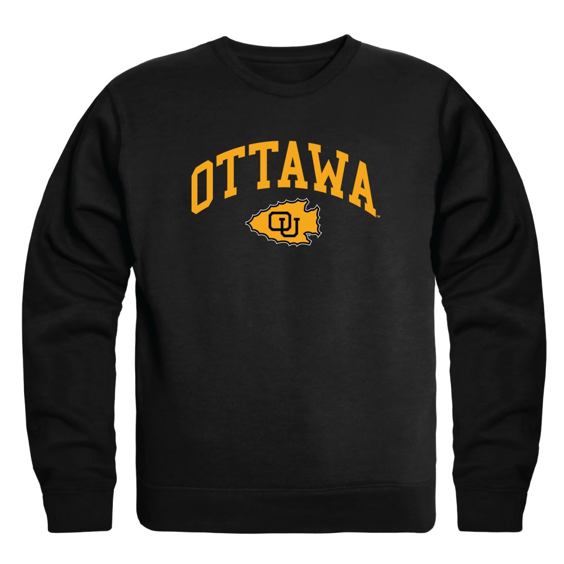 Ottawa, Gibby, OU, Braves Braves Campus Crewneck Sweatshirt