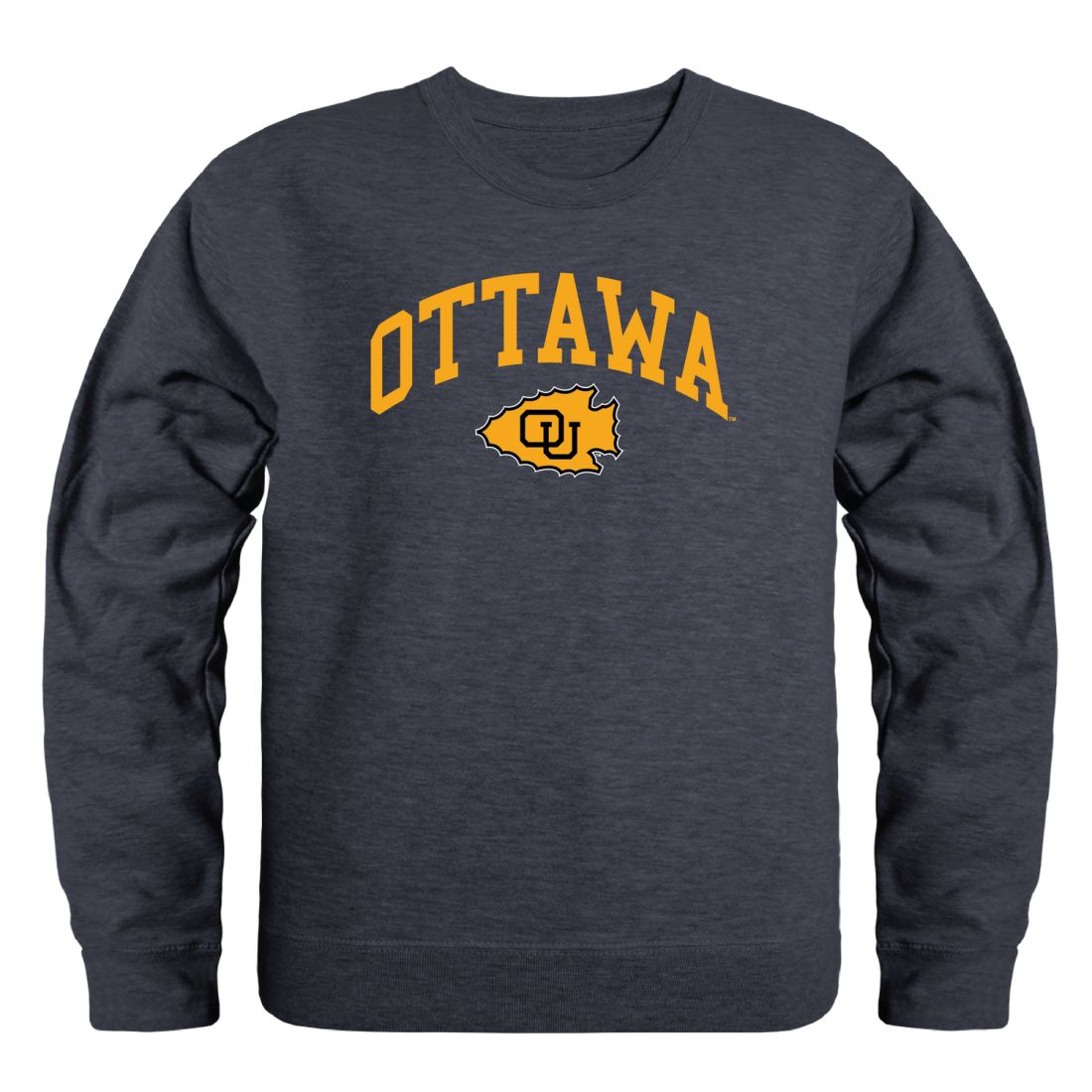 Ottawa, Gibby, OU, Braves Braves Campus Crewneck Sweatshirt