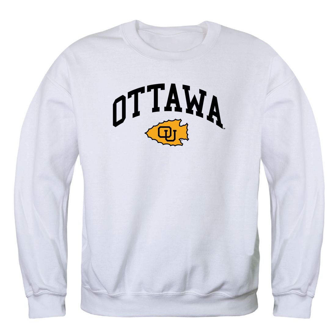 Ottawa, Gibby, OU, Braves Braves Campus Crewneck Sweatshirt