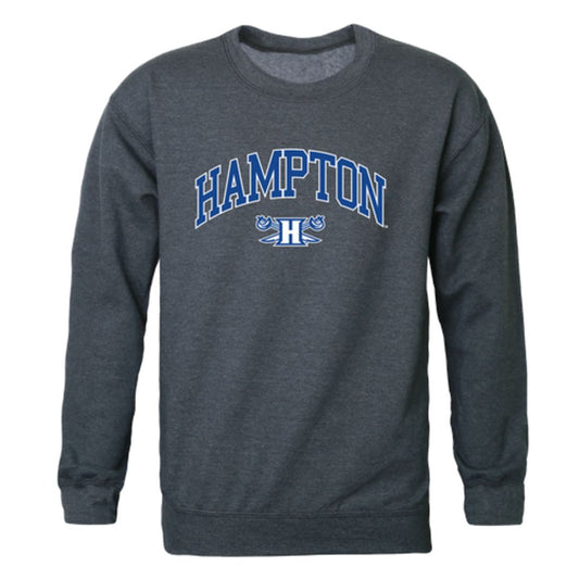 Mouseover Image, Hampton-University-Pirates-Campus-Fleece-Crewneck-Pullover-Sweatshirt