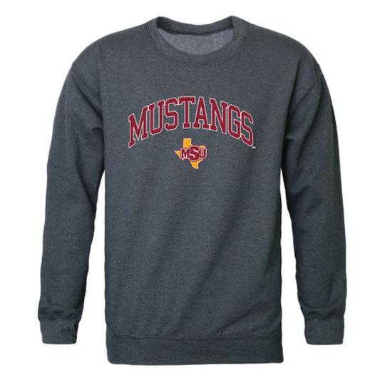 Mouseover Image, Midwestern-State-University-Mustangs-Campus-Fleece-Crewneck-Pullover-Sweatshirt