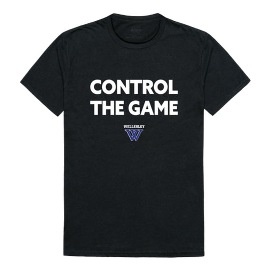 Wellesley College Blue Control The Game T-Shirt Tee