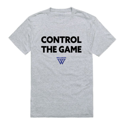 Wellesley College Blue Control The Game T-Shirt Tee