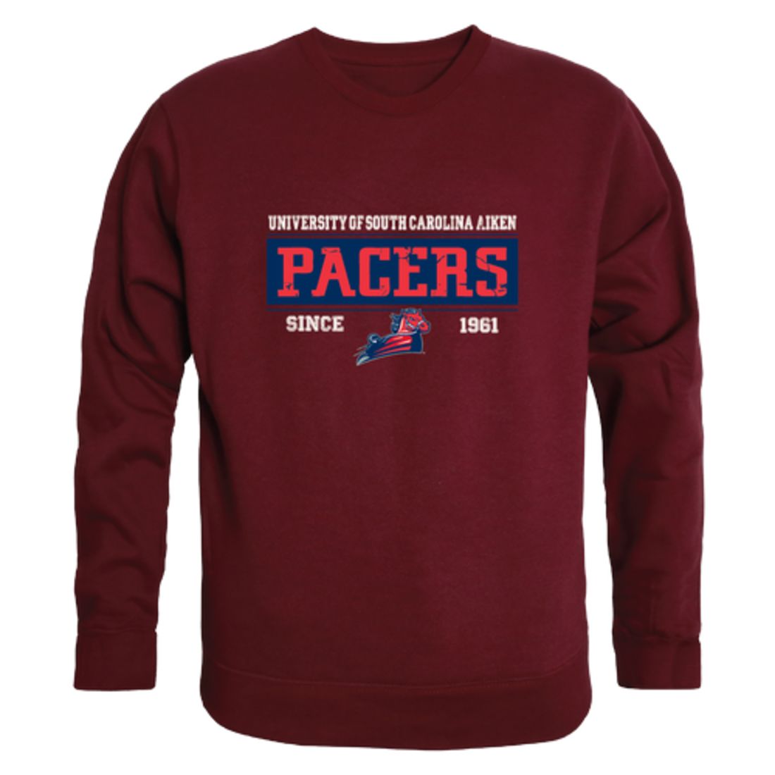 University-of-South-Carolina-Aiken-Pacers-Established-Fleece-Crewneck-Pullover-Sweatshirt