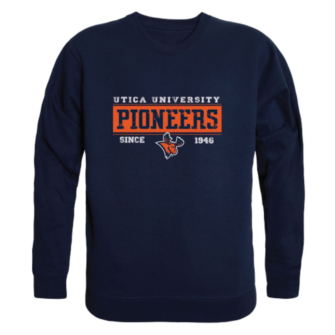 Utica-College-Pioneers-Established-Fleece-Crewneck-Pullover-Sweatshirt