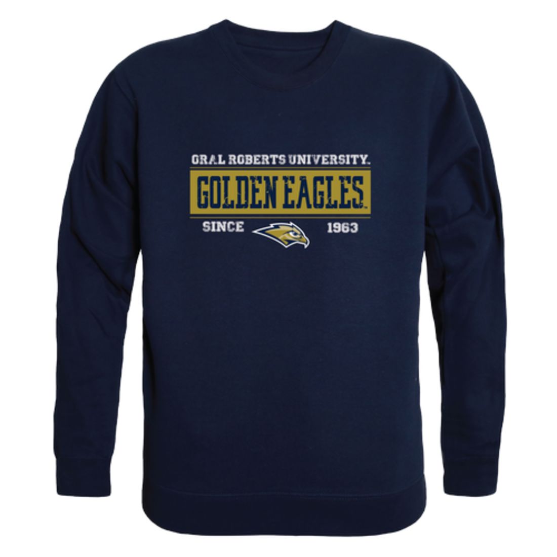 Oral-Roberts-University-Golden-Eagles-Established-Fleece-Crewneck-Pullover-Sweatshirt