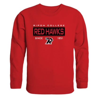 Ripon-College-Red-Hawks-Established-Fleece-Crewneck-Pullover-Sweatshirt