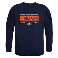 Virginia State University Trojans Established Fleece Crewneck Pullover Sweatshirt