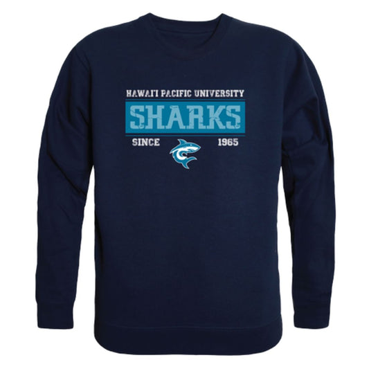 Hawaii-Pacific-University-Sharks-Established-Fleece-Crewneck-Pullover-Sweatshirt
