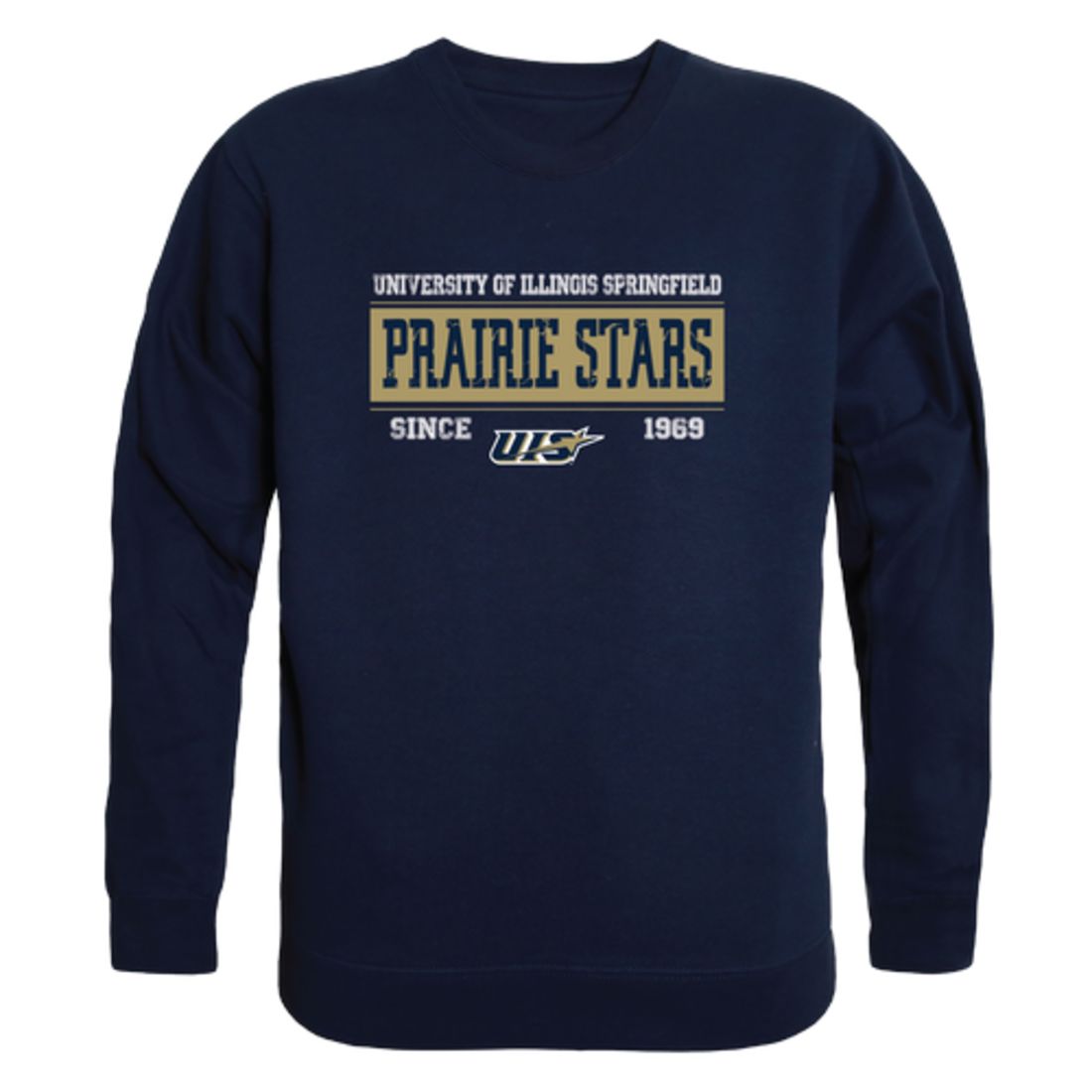 University-of-Illinois-Springfield-Prairie-Stars-Established-Fleece-Crewneck-Pullover-Sweatshirt