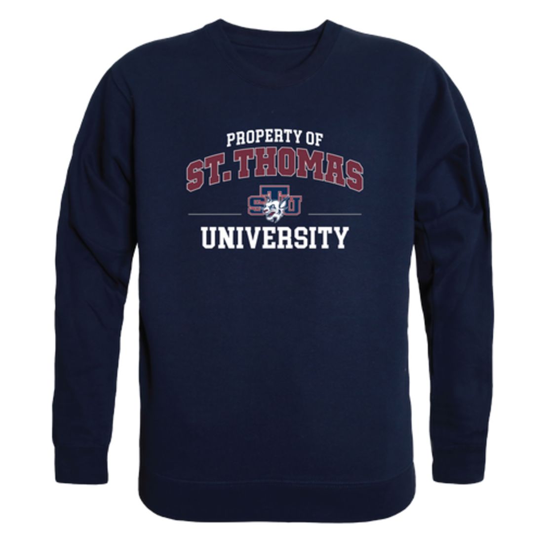 St.-Thomas-University-Bobcats-Property-Fleece-Crewneck-Pullover-Sweatshirt