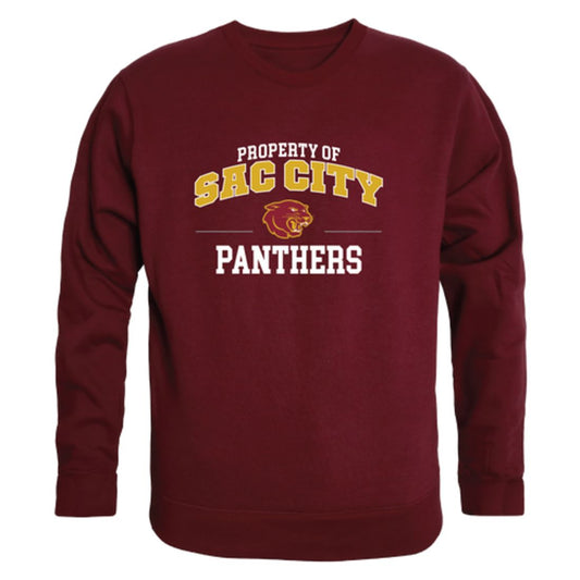 Sacramento-City-College-Panthers-Property-Fleece-Crewneck-Pullover-Sweatshirt