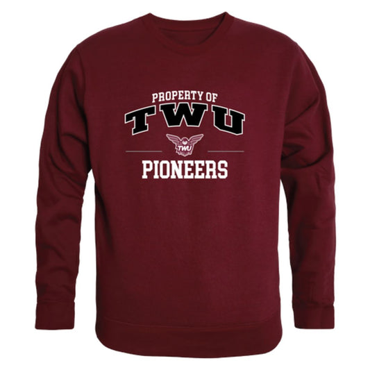 Texas-Woman's-University-Pioneers-Property-Fleece-Crewneck-Pullover-Sweatshirt