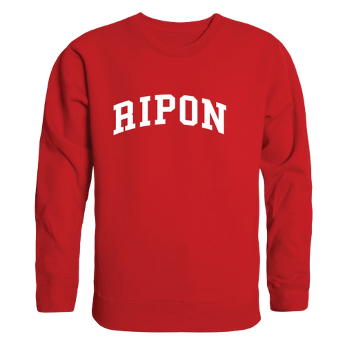 Ripon-College-Red-Hawks-Arch-Fleece-Crewneck-Pullover-Sweatshirt