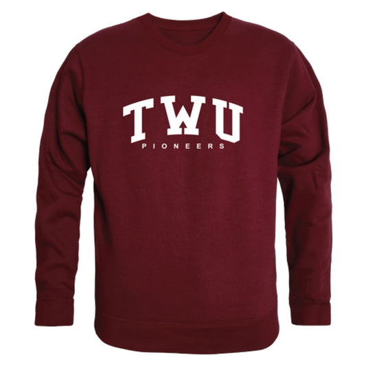 Texas-Woman's-University-Pioneers-Arch-Fleece-Crewneck-Pullover-Sweatshirt