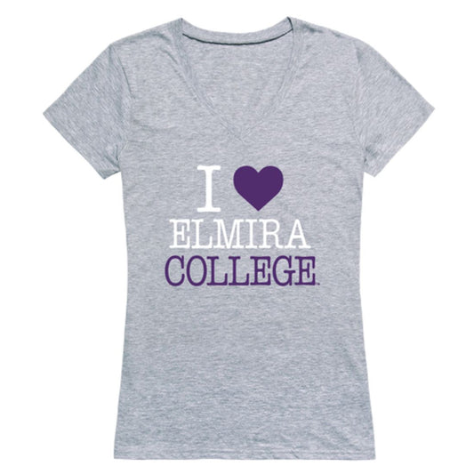 Mouseover Image, I Love Elmira College Soaring Eagles Womens T-Shirt Tee