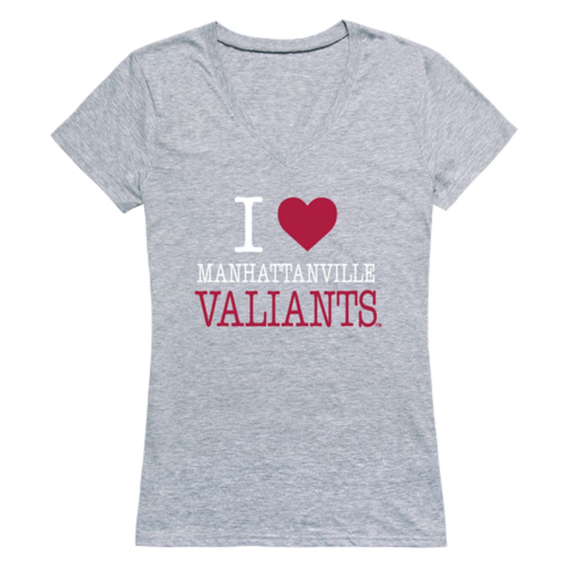 I Love Manhattanville College Valiants Womens T-Shirt Tee