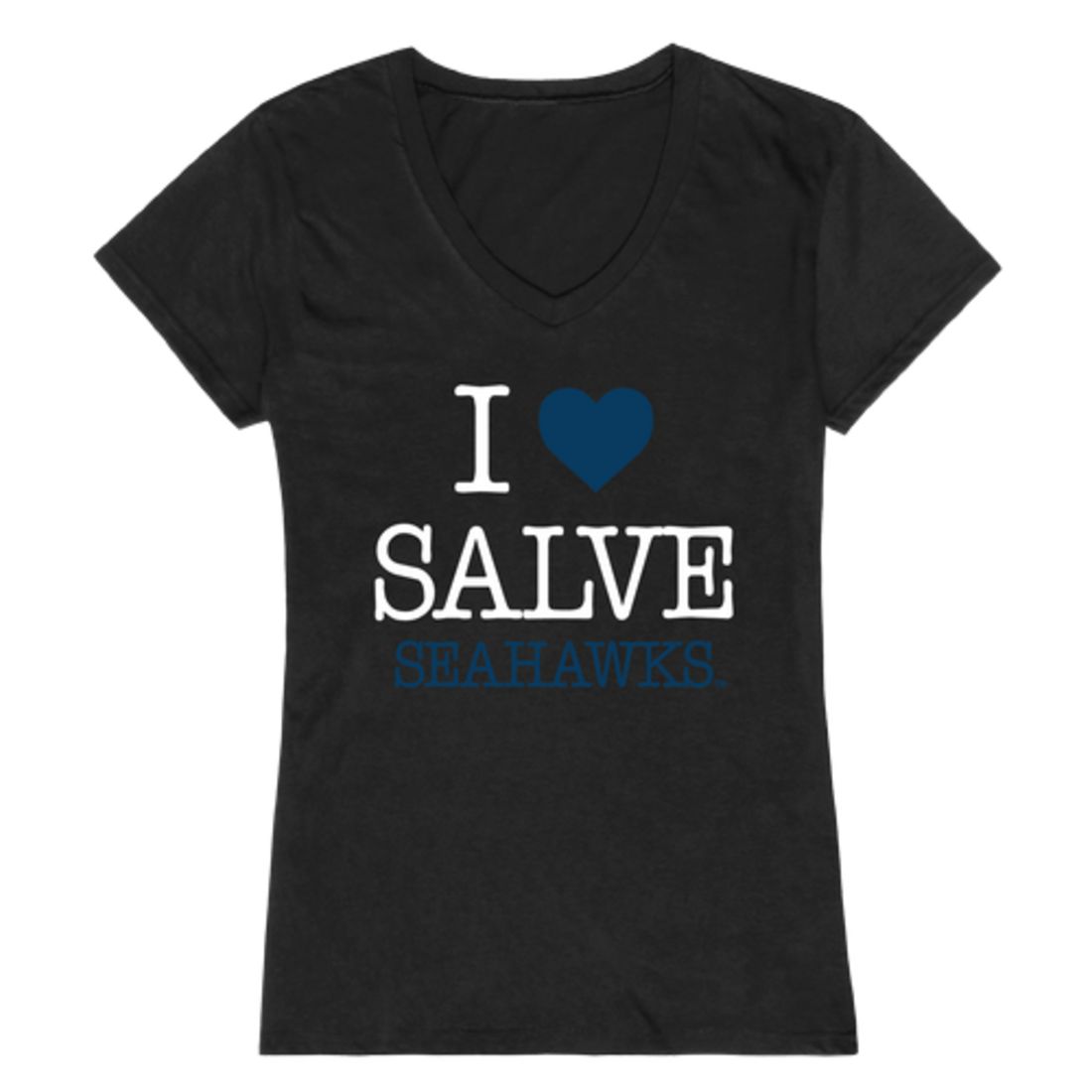 I Love Salve Regina University Seahawks Womens T-Shirt Tee