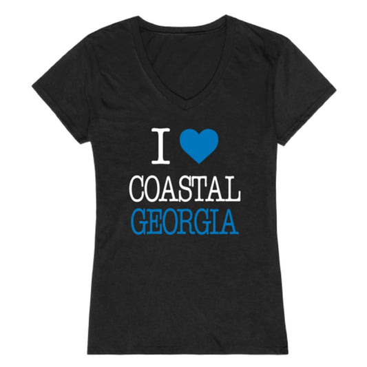 I Love College of Coastal Georgia Mariners Womens T-Shirt Tee