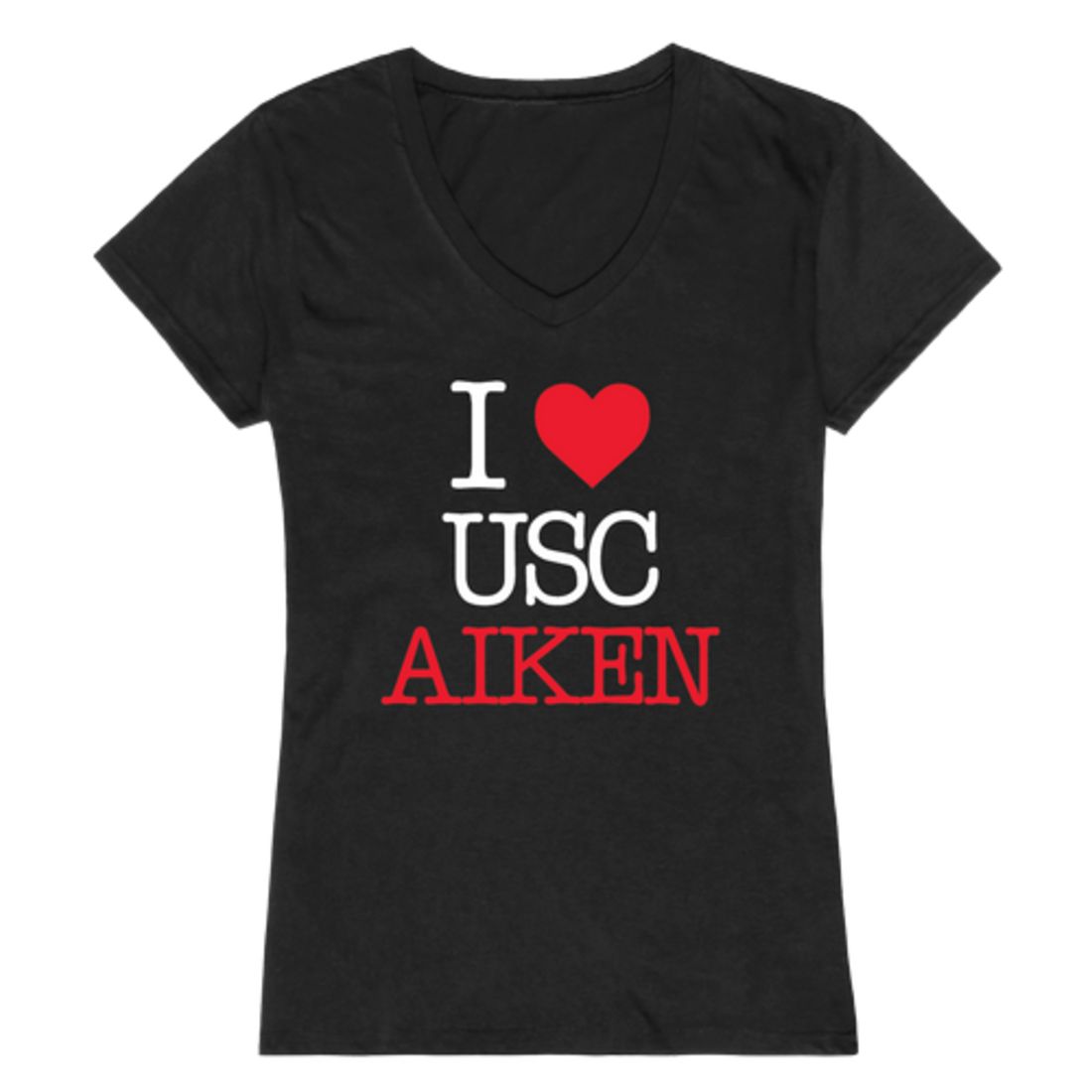 I Love University of South Carolina Aiken Pacers Womens T-Shirt Tee