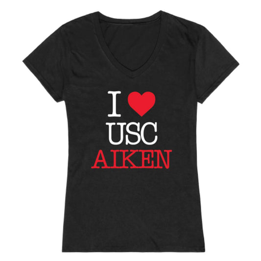 I Love University of South Carolina Aiken Pacers Womens T-Shirt Tee