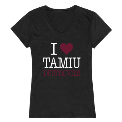 I Love Texas A&M International University DustDevils Womens T-Shirt Tee