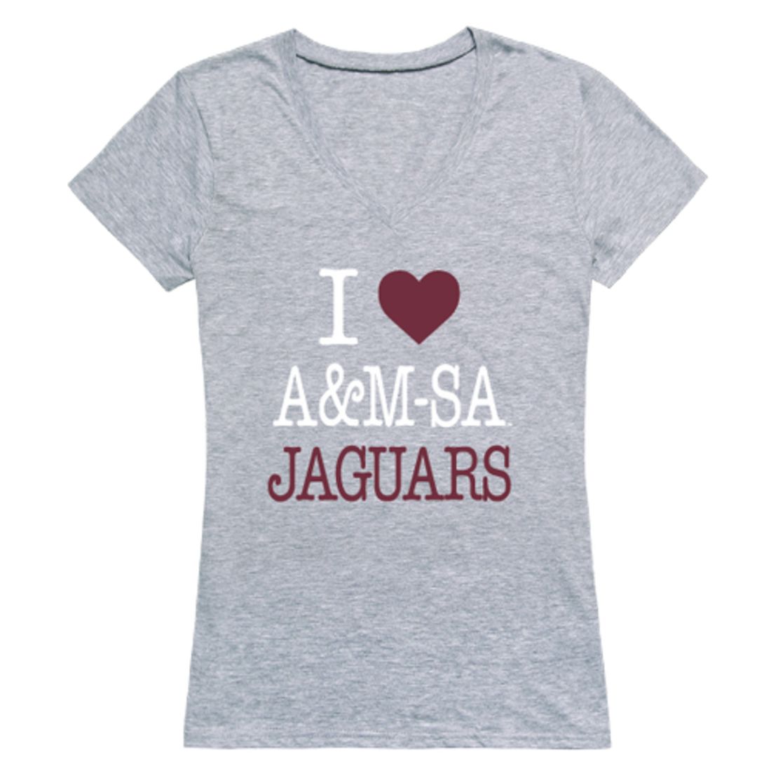 I Love Texas A&M University-San Antonio Jaguars Womens T-Shirt Tee